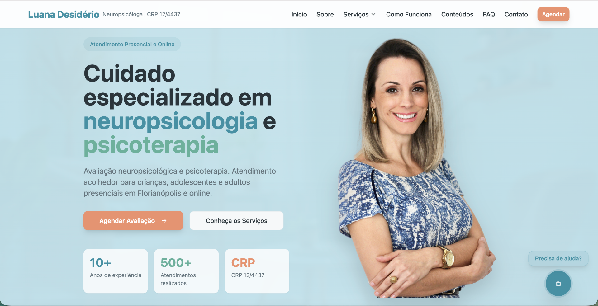 Screenshot do projeto Luana Desidério